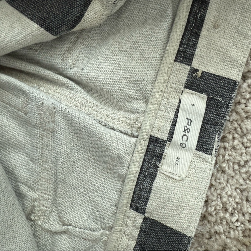 P&Co Women’s black checkered 304 fatigue pants - size 6 uk / 0 us - Picture 5 of 6